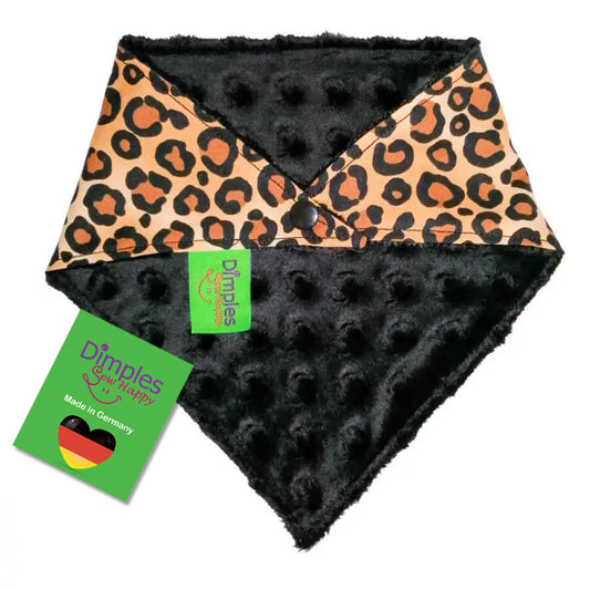 Leoparden Animalprint Hundehalstuch Bandana