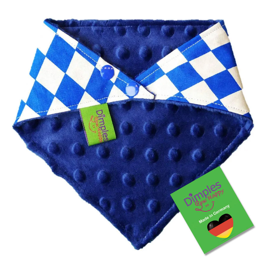 Bayernraute weiß blau Hundehalstuch Bandana