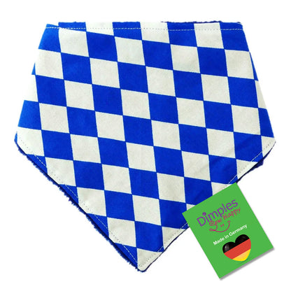 Bayernraute weiß blau Hundehalstuch Bandana