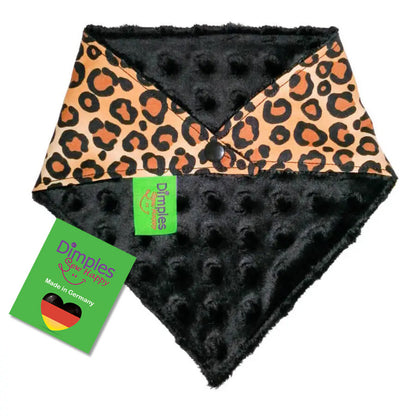 Leoparden Animalprint Hundehalstuch Bandana