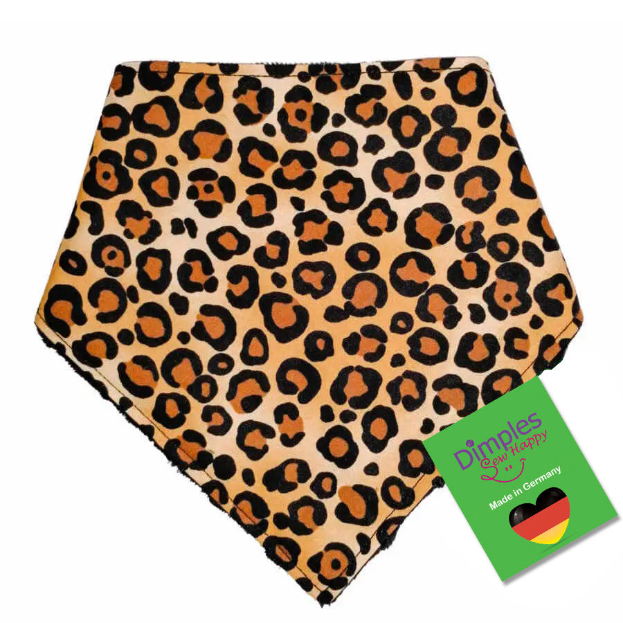 Leoparden Animalprint Hundehalstuch Bandana