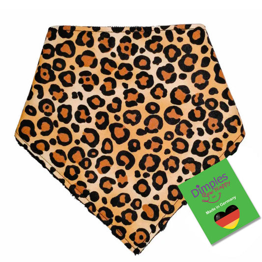 Leoparden Animalprint Hundehalstuch Bandana