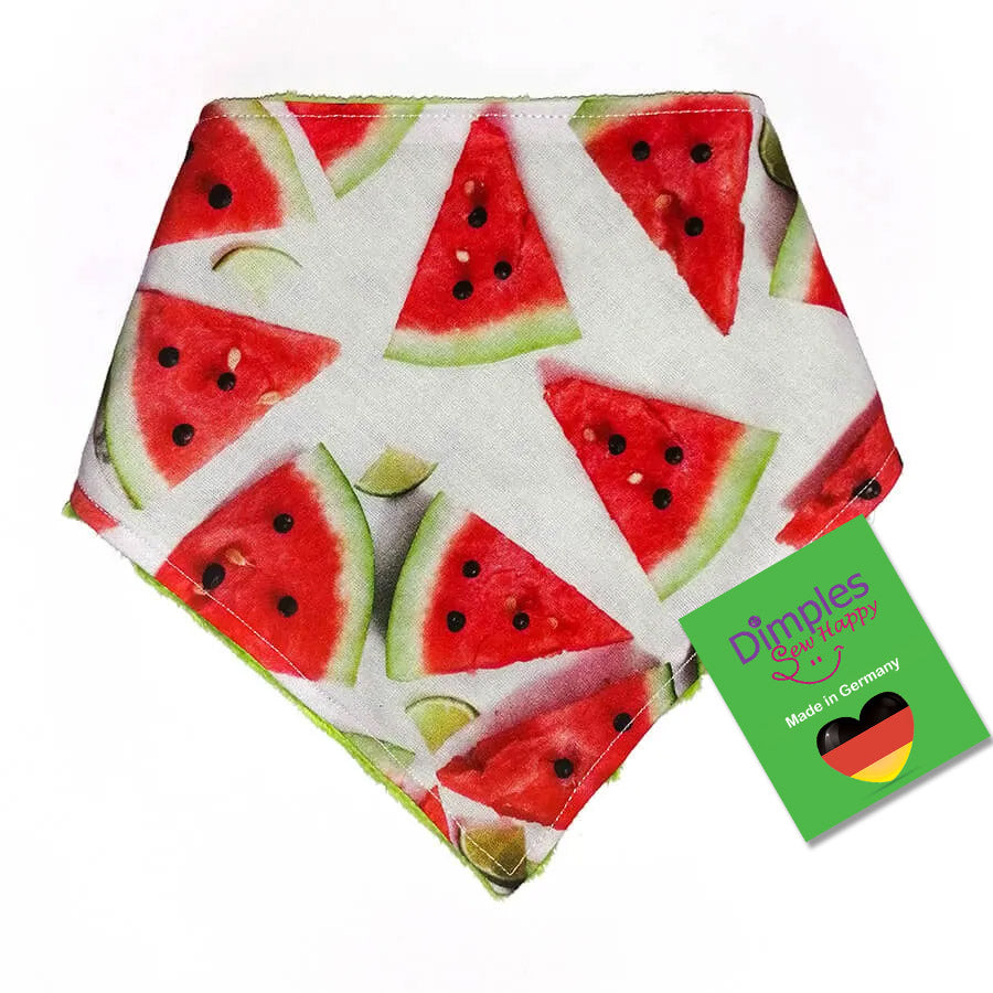 Sommerliches Wassermelonen Hundehalstuch Bandana