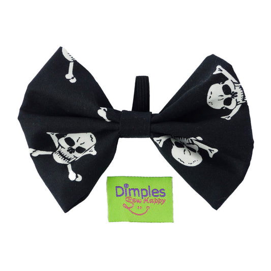 Dimples Piraten Totenköpfe Hunde Schleife