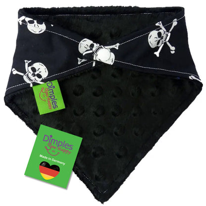 Jolly Roger Piraten Bandana schwarz mit Totenköpfen