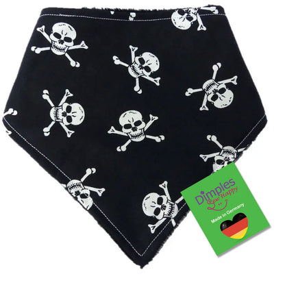 Jolly Roger Piraten Bandana schwarz mit Totenköpfen