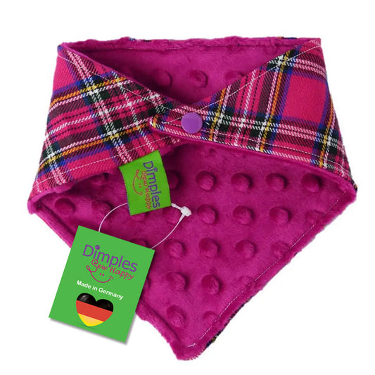 Schottenkaro pink Hundehalstuch Bandana