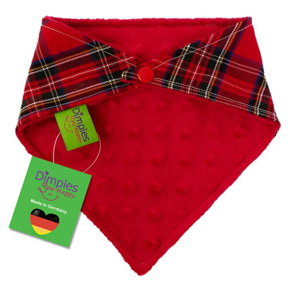 Schottenkaro rot kariertes Hundehalstuch - Hundeschal