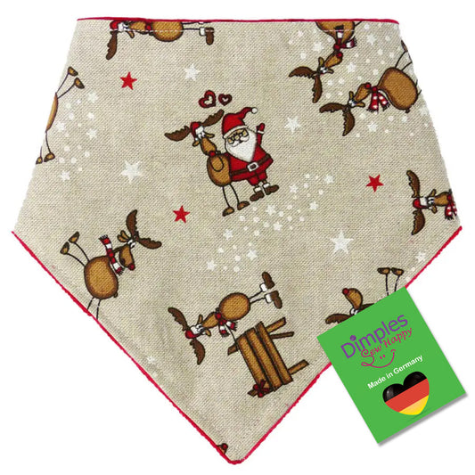 Weihnachtsmann Party Hundehalstuch - Bandana