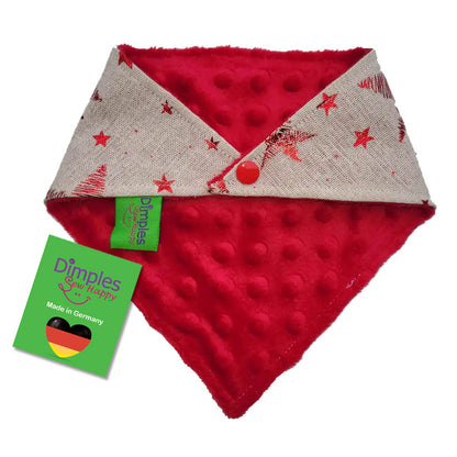 Weihnachtssterne Hundehalstuch Bandana als Hundeweihnachtsgeschenk