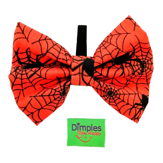 Dimples Halloween Spinnen Hunde Schleife